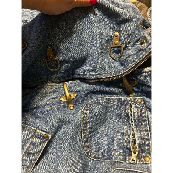 Vintage Passenger quilt lined jean jacket size 10/12 - Picture 6 of 8